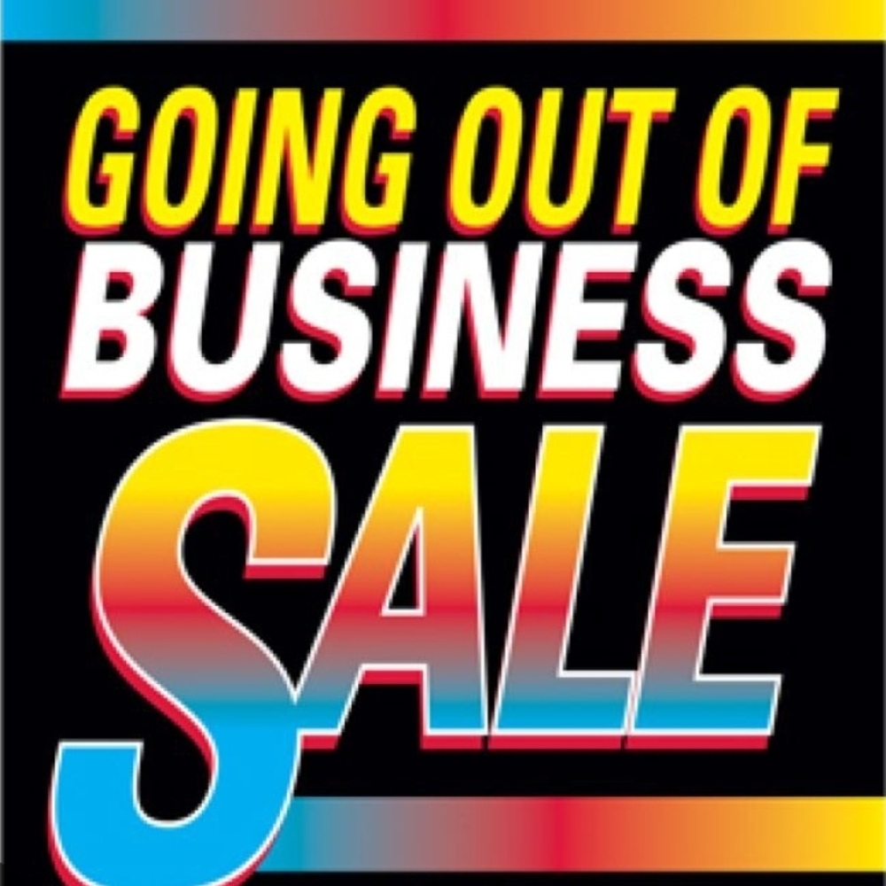 Going Out of Business Sale Sign